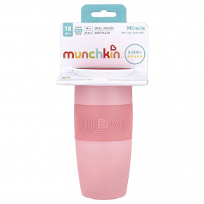 Munchkin, Miracle® 360 ° Cup, от 18 месяцев, светло-розовый, 414 мл (14 унций) - описание | фото