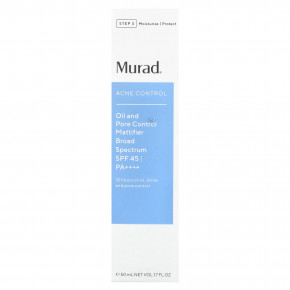 Murad, Acne Control, матирующее средство для борьбы с жиром и порами, SPF 45 PA ++++, 50 мл (1,7 жидк. унц.) в Москве - eco-herb.ru | фото