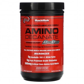 MuscleMeds, АМИНО ДЕКАНАТ, фруктовый пунш, 381 г (13,4 унции) - описание