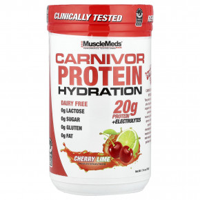 MuscleMeds, Carnivor Protein Hydration, протеин, вишня и лайм, 500 г (17,6 унции) - подробнее MuscleMeds, Carnivor Protein Hydration, протеин, вишня и лайм, 500 г (17,6 унции) - описание