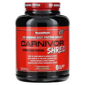 MuscleMeds, Carnivor Shred, гидролизованный протеин, ванильная карамель, 1736 г (3,8 фунта) в Москве - eco-herb.ru | фото