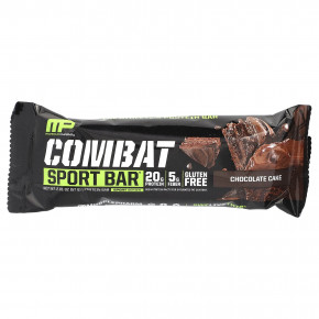 MusclePharm, Батончики Combat Sport, шоколадный торт, 12 батончиков, 57 г (2,01 унции) в Москве - eco-herb.ru | фото