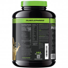 MusclePharm, Combat® Protein, протеин с банановым кремом, 1,84 кг (4,1 фунта) в Москве - eco-herb.ru | фото