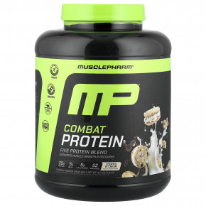MusclePharm, Combat®, протеиновый порошок, печенье и крем, 1,9 кг (4,2 фунта) - описание