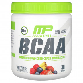 MusclePharm, Essentials, BCAA, со вкусом фруктового пунша, 258 г (0,57 фунта) - описание