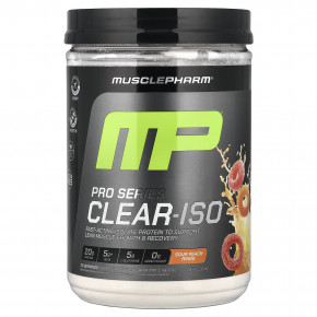 MusclePharm, Pro Series Clear-ISO, протеиновая смесь для приготовления напитка, кусочки кислого персика, 520 мг (1,14 фунта) - описание
