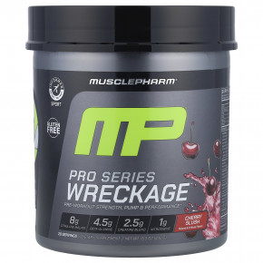 MusclePharm, Pro Series Wreckage™, предтренировочный комплекс, со вкусом вишни, 440 г (15,5 унции) - описание