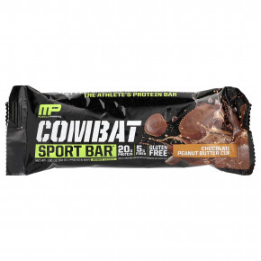MusclePharm, Протеиновый батончик Combat Ready ™, шоколадный батончик с арахисовым маслом, 4 батончика, 54 г (1,9 унции) в Москве - eco-herb.ru | фото