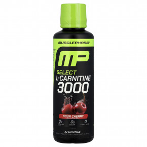 MusclePharm, Select L-карнитин 3000, вишня, 480 мл (16 жидк. Унций) - описание