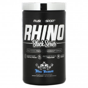 MuscleSport, Black Series, Rhino, вкус голубой Демон, 460 г (16,2 унции) в Москве - eco-herb.ru | фото