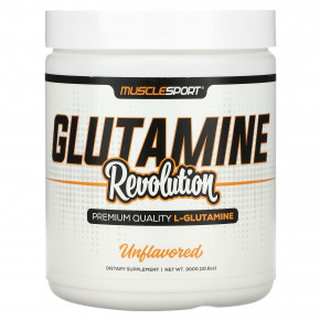 MuscleSport, Glutamine Revolution, без добавок, 300 г (10,6 унции) в Москве - eco-herb.ru | фото