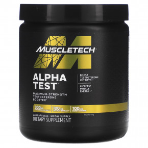 MuscleTech, Alpha Test, 240 капсул - описание | фото