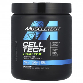 MuscleTech, Cell-Tech™ Creactor®, без добавок, 240 г (8,47 унции) - описание