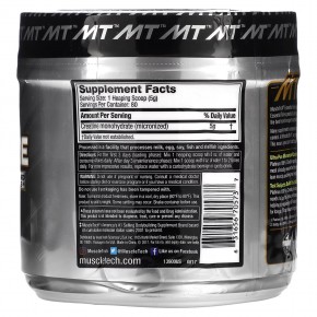 MuscleTech, Platinum, 100% креатин, без вкусовых добавок, 400 г (14,11 унции) в Москве - eco-herb.ru | фото