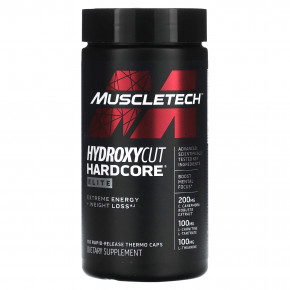 MuscleTech, Hardcore Elite, 110 термокапсул быстрого высвобождения - описание