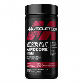 MuscleTech, Hydroxycut Hardcore Elite, 100 термокапсул с быстрым высвобождением - описание