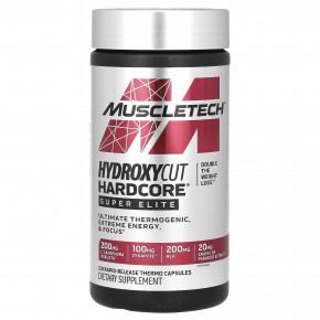 MuscleTech, Hydroxycut Hardcore, Super Elite, 120 капсул с быстрым высвобождением в Москве - eco-herb.ru | фото