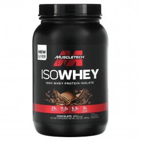 MuscleTech, IsoWhey, 100% изолят сывороточного протеина, со вкусом шоколада, 907 г (2 фунта) в Москве - eco-herb.ru | фото