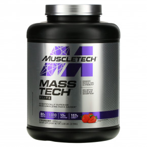 MuscleTech, Mass Tech Elite, клубника, 2,72 кг (6 фунтов) - описание