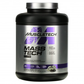 MuscleTech, Mass Tech Elite, печенье и сливки, 2,72 кг (6 фунтов) - описание