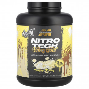 MuscleTech, Nitro Tech® Whey Gold, банановый крем, 2,27 кг (5 фунтов) - описание