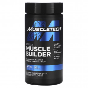 MuscleTech, Platinum Muscle Builder, 400 мг, 60 капсул с быстрым высвобождением в Москве - eco-herb.ru | фото