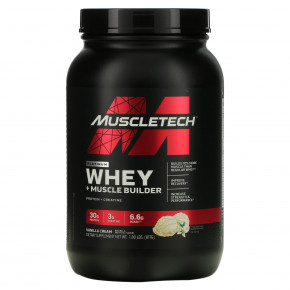 MuscleTech, Platinum Whey + Muscle Builder, ванильный крем, 817 г (1,8 фунта) в Москве - eco-herb.ru | фото