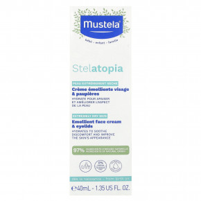 Mustela, Baby, смягчающий крем для лица Stelatopia, 40 мл (1,35 жидк. унц.) в Москве - eco-herb.ru | фото