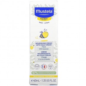 Mustela, питательный охлаждающий детский крем для лица, для сухой кожи, 40 мл (1,35 жидк. унции) в Москве - eco-herb.ru | фото