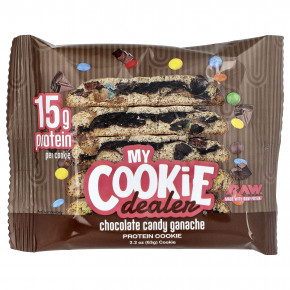 My Cookie Dealer Protein, протеиновое печенье, шоколадная конфета с ганашем, 12 шт. по 63 г (2,2 унции) в Москве - eco-herb.ru | фото