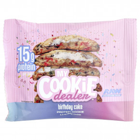 My Cookie Dealer Protein, протеиновое печенье, со вкусом праздничного торта, 12 шт. по 63 г (2,2 унции) в Москве - eco-herb.ru | фото