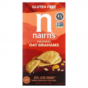 Nairn's, Oat Grahams, без глютена, оригинальный продукт, 160 г (5,64 унции) - описание