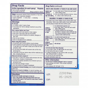 Nasacort, Multi-Symptom Allergy 24 HR, без спирта, без запаха, 55 мкг, 60 спреев, 10,8 мл (0,37 жидк. Унции) в Москве - eco-herb.ru | изображение Nasacort, Multi-Symptom Allergy 24 HR, без спирта, без запаха, 55 мкг, 60 спреев, 10,8 мл (0,37 жидк. Унции) в Москве - eco-herb.ru | фото