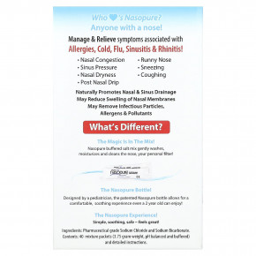 Nasopure, набор для повторного использования промывания носа, 40 пакетиков буферизованной смеси (Товар снят с продажи) в Москве - eco-herb.ru | изображение Nasopure, набор для повторного использования промывания носа, 40 пакетиков буферизованной смеси (Товар снят с продажи) в Москве - eco-herb.ru | фото