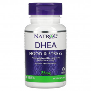 Natrol, DHEA, 25 мг, 90 таблеток - описание