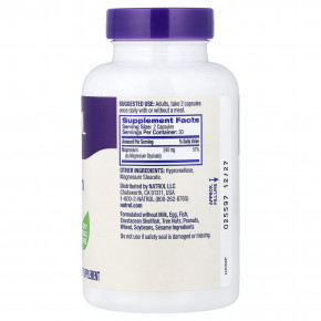 Natrol, глицинат магния, высокая степень усвояемости, 60 капсул (120 мг в 1 капсуле) в Москве - eco-herb.ru | фото
