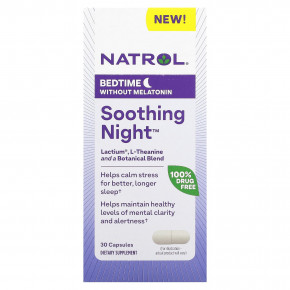 Natrol, Soothing Night, перед сном без мелатонина, 30 капсул в Москве - eco-herb.ru | фото