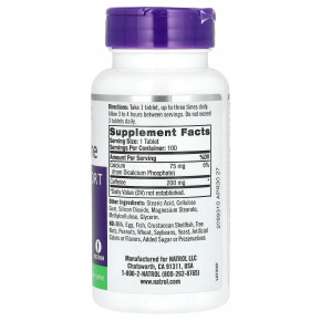 Natrol, Высокоэффективный кофеин, 200 мг, 100 таблеток (Товар снят с продажи) в Москве - eco-herb.ru | фото