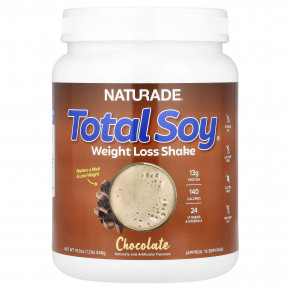 Naturade, Total Soy®, коктейль для снижения веса, шоколад, 540 г (1,2 фунта) - описание | фото