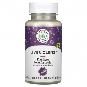 Natural Balance, Liver Clenz, 60 растительных капсул - описание | фото