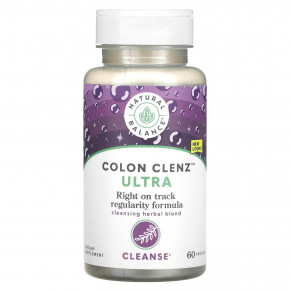 Natural Balance, Ultra Colon Clenz, 60 вегетарианских капсул - описание