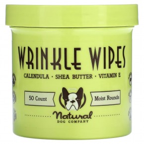 Natural Dog Company, Wrinkle Wipes, For Dogs, 50 Count в Москве - eco-herb.ru | фото