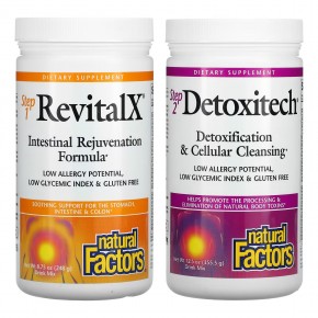 Natural Factors, Питательное очищение за 7 дней с RevitalX и Detoxitech, 603,5 г (1,33 фунта) в Москве - eco-herb.ru | фото