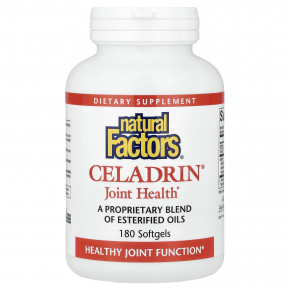 Natural Factors, Celadrin®, средство для здоровья суставов, 180 капсул - описание | фото