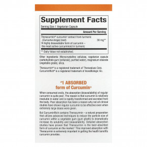 Natural Factors, CurcuminRich, Theracurmin, куркумин, 30 мг, 30 вегетарианских капсул в Москве - eco-herb.ru | изображение Natural Factors, CurcuminRich, Theracurmin, куркумин, 30 мг, 30 вегетарианских капсул в Москве - eco-herb.ru | фото