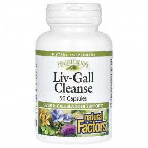 Natural Factors, Liv-Gall Cleanse, 90 капсул - описание | фото