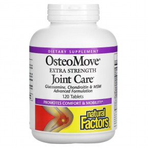 Natural Factors, OsteoMove, средство для ухода за суставами с повышенной силой действия, 120 таблеток - описание