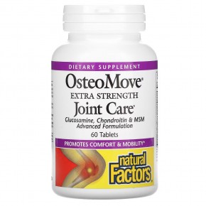 Natural Factors, OsteoMove, усиленное средство для суставов, 60 таблеток - описание
