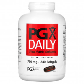 Natural Factors, PGX Daily, мягкие желатиновые капсулы с матрицей сверхвысокого качества, 750 мг, 240 мягких желатиновых капсул в Москве - eco-herb.ru | фото