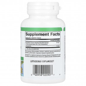 Natural Factors, пикногенол, 25 мг, 60 вегетарианских капсул в Москве - eco-herb.ru | фото